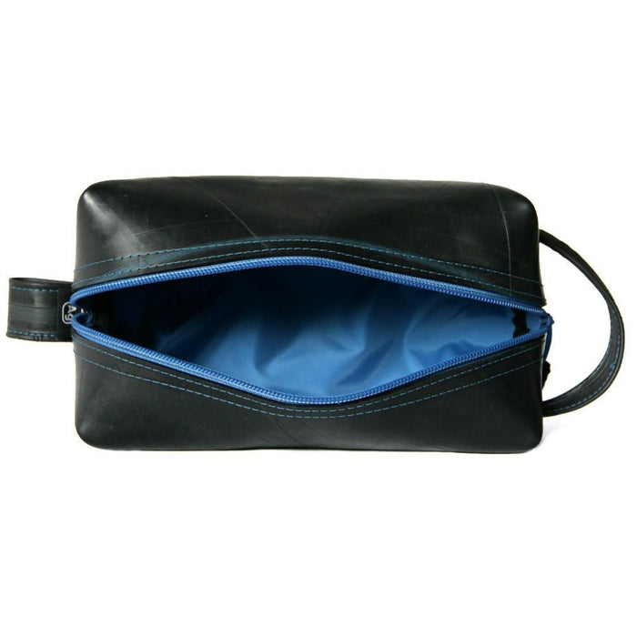 Large upcycled Tire Dopp Travel Kit - Made in the USA - Saves Landfill Space!
