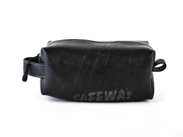 Large upcycled Tire Dopp Travel Kit - Made in the USA - Saves Landfill Space!