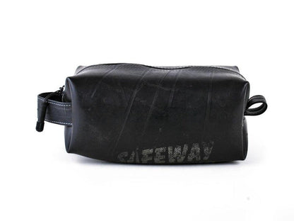Large upcycled Tire Dopp Travel Kit - Made in the USA - Saves Landfill Space!