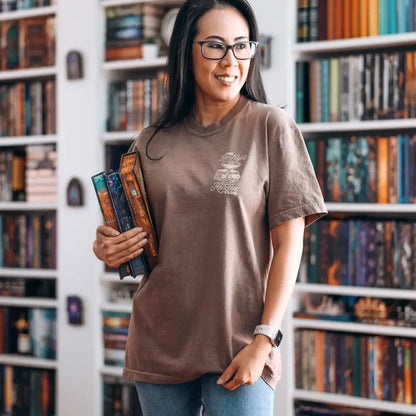 Late Night Reader Heavy Weight Tee Shirt