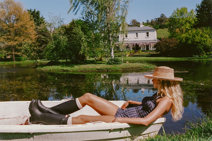 Lawson Boater - Raffia