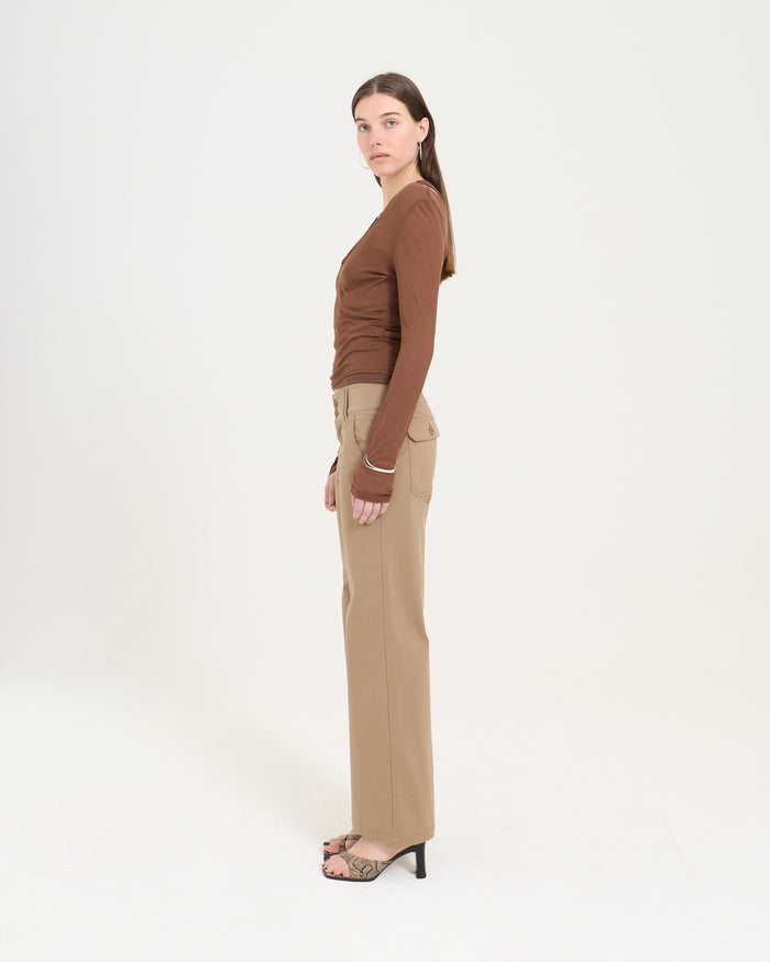 Layered Racer Tank - Caramel