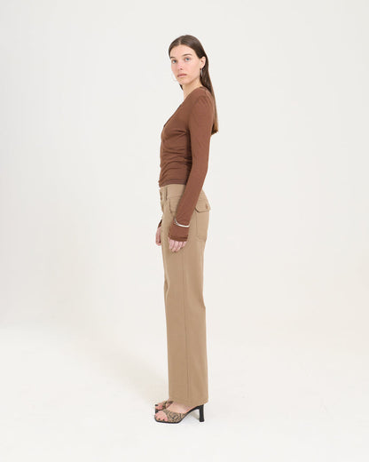 Layered Racer Tank - Caramel