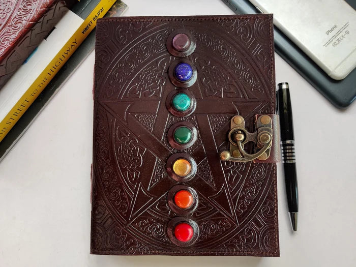 Leather refillable journal