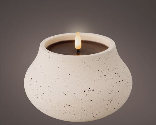 LED Outdoor Large Candle - White