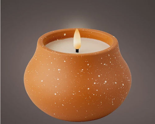 LED Outdoor Medium Candle - Terracotta