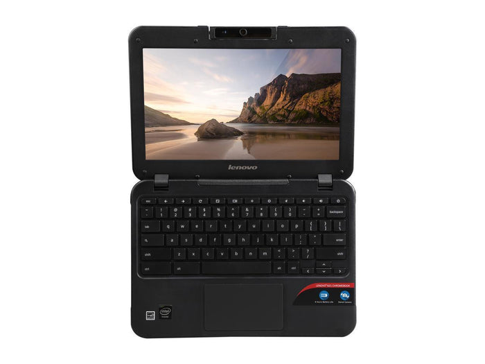 Lenovo N21 11.6" Chromebook - Intel N2840 2.16GHz 16GB SSD 2GB RAM 802.11ac WebCam ChromeOS - Coretek Computers