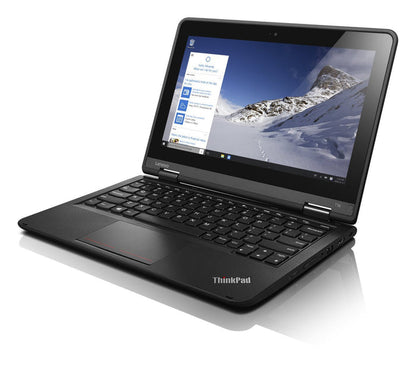 Lenovo ThinkPad 11e Laptop - AMD A4-6210 Quad-core, 4GB RAM, 500GB HDD, WebCam, 11.6" HD (1366x768), WiFi+ BT 4, Win 10 Pro - Coretek Computers