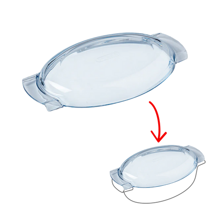 Lid spare part -  oval glass casserole