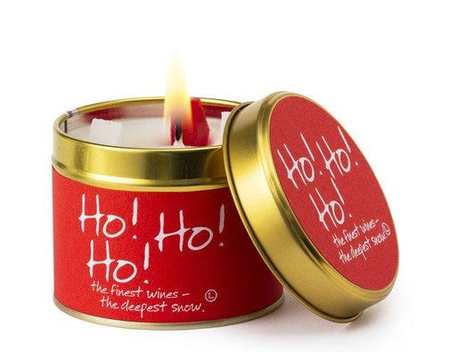 Lily Flame Ho Ho Ho Candle Tin