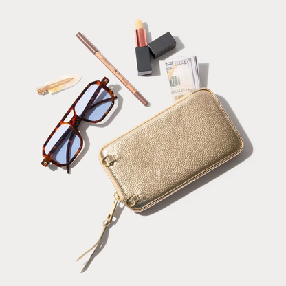 Lily Pouch Set - Metallic Gold/Chrome Gold