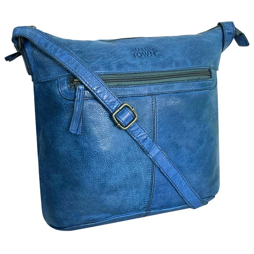 Luna Leather Sling Bag for Women, Blue