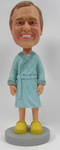 Male Bathrobe Bobblehead - National Bobblehead HOF Store