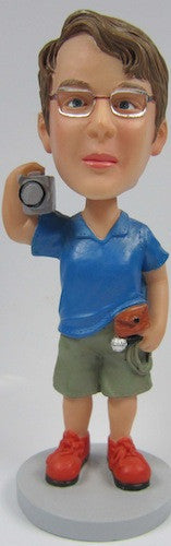 Male Videographer Bobblehead - National Bobblehead HOF Store