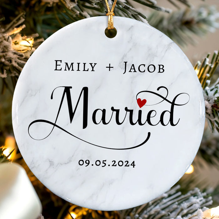 Married Ornament | Personalized Wedding Gift