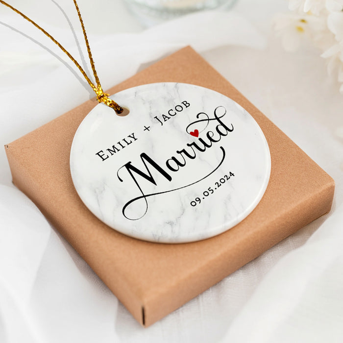 Married Ornament | Personalized Wedding Gift