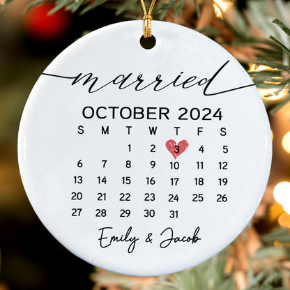 Married Ornament | Wedding Calendar Gift