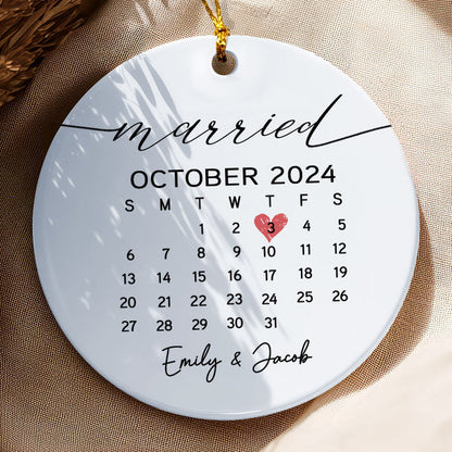 Married Ornament | Wedding Calendar Gift