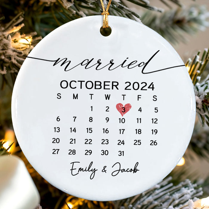 Married Ornament | Wedding Calendar Gift