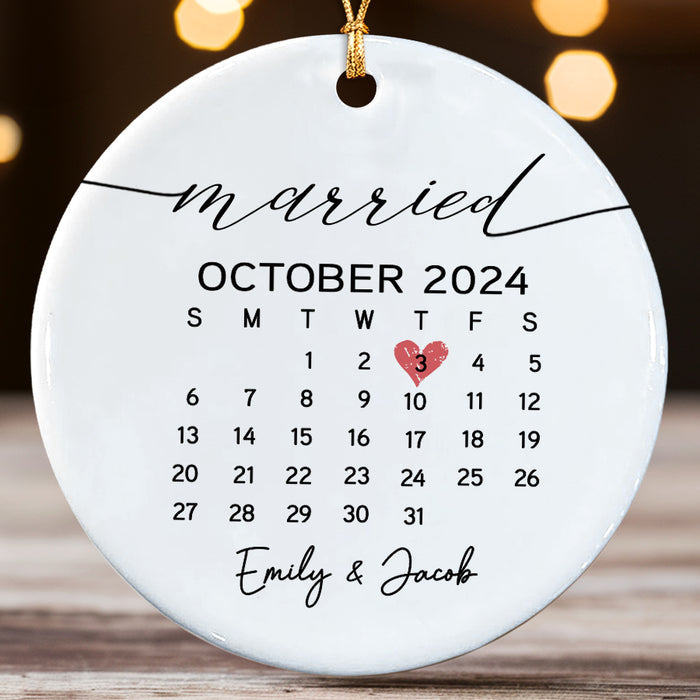 Married Ornament | Wedding Calendar Gift
