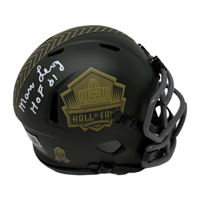 Marv Levy Signed Hall of Fame 2025 Salute to Service Speed Mini Helmet with HOF '01