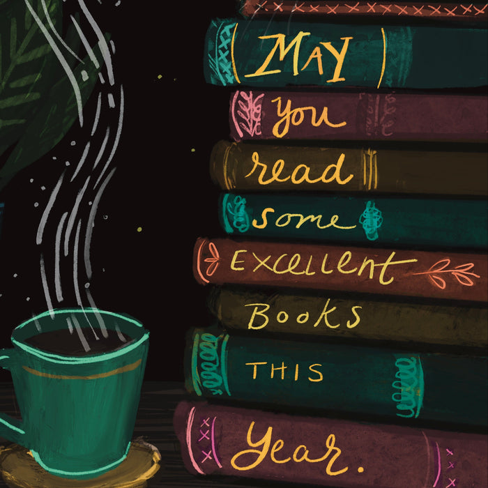 May You Read Some Excellent Books This Year — Birthday Card