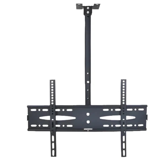Black TV wall mount bracket on a white background
