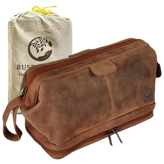 Megan Leather Travel Cosmetic Bag