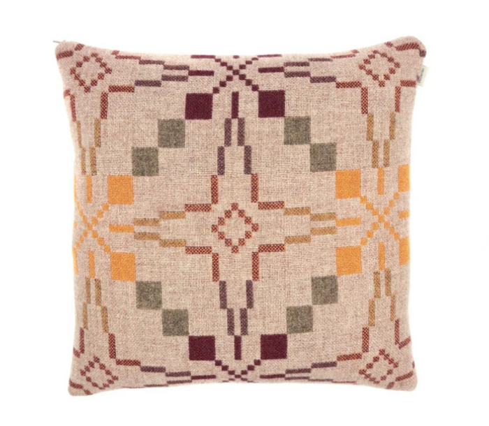 Melin Tregwynt Star Cushion - Clay