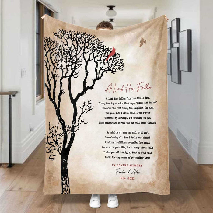 In Loving Memory Blanket | In Loving Memory Blankets a Limb Has Fallen