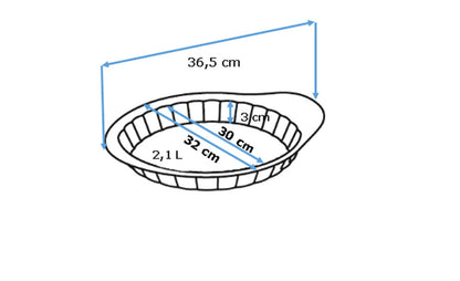 Metal tart tin with easy grip - asimetriA