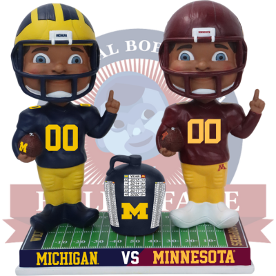 Michigan vs. Minnesota Football Rivalry Bobblehead