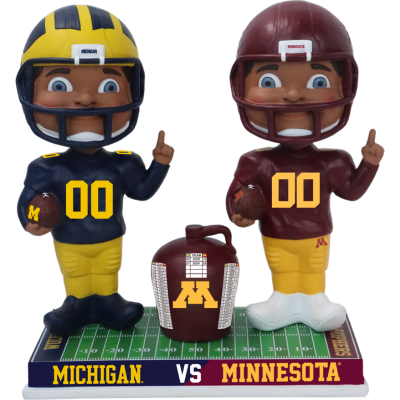Michigan vs. Minnesota Football Rivalry Bobblehead