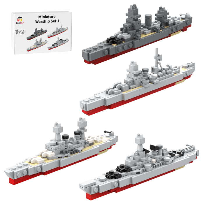 Mini Warship Set 1 Klemmbausteine - LesDiy - Klemmbausteine