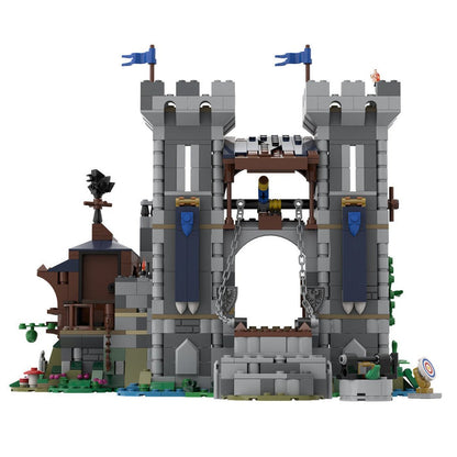 MOC - 108731 Fort des mittelalterlichen Schwarzen Sakers Klemmbausteine - LesDiy - Klemmbausteine