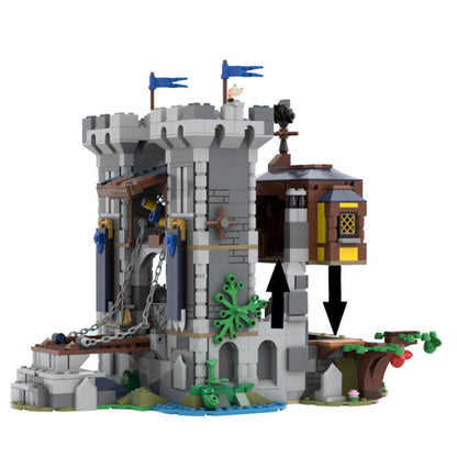 MOC - 108731 Fort des mittelalterlichen Schwarzen Sakers Klemmbausteine - LesDiy - Klemmbausteine