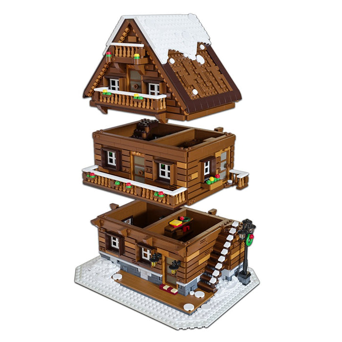 MOC - 115850 Winterchalet Lebkuchenhaus - LesDiy - Klemmbausteine