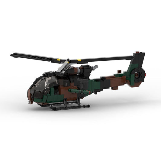 MOC - 116078 SA342 Gazelle Klemmbausteine - LesDiy - Klemmbausteine