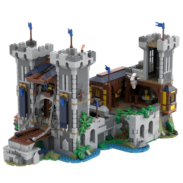 MOC - 116798 Mittelalterliche Festung des Schwarzen Sakers Klemmbausteine - LesDiy - Klemmbausteine