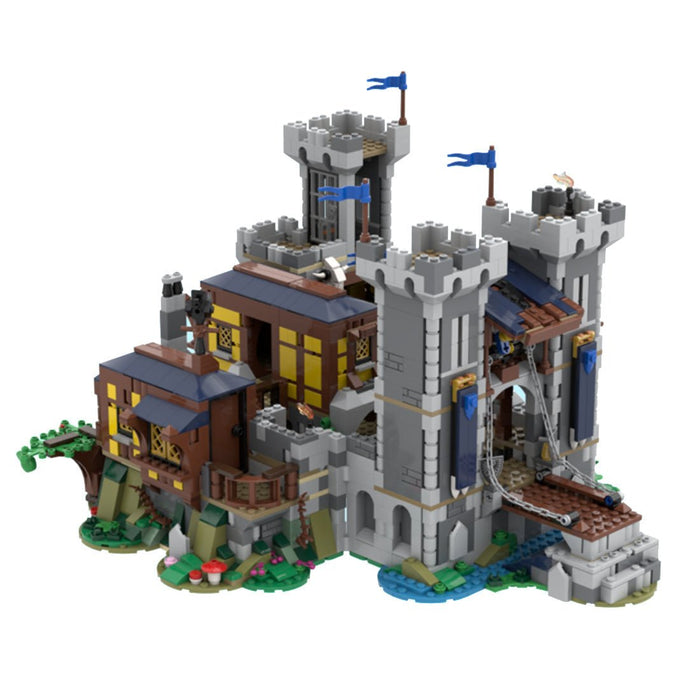 MOC - 116798 Mittelalterliche Festung des Schwarzen Sakers Klemmbausteine - LesDiy - Klemmbausteine