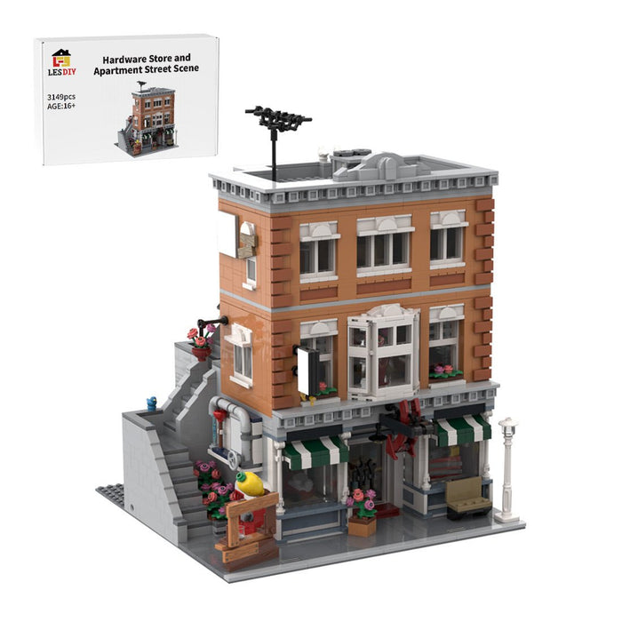 MOC - 164038 Hardware Store and Apartment Renovation Klemmbausteine - LesDiy - Klemmbausteine