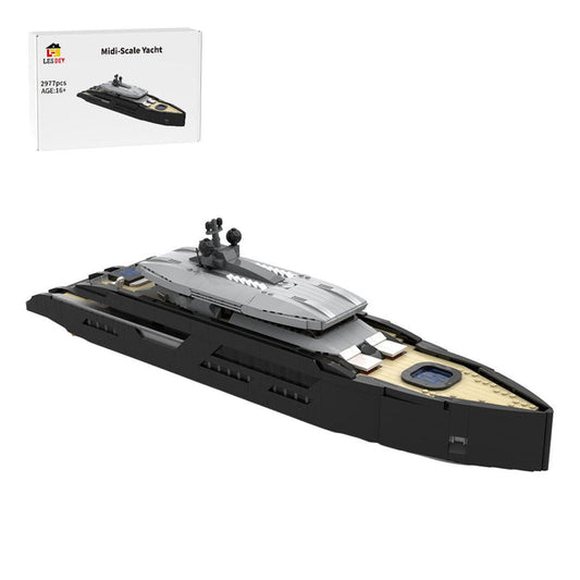 MOC - 164800 Midi - Scale Yacht Klemmbausteine - LesDiy - Klemmbausteine