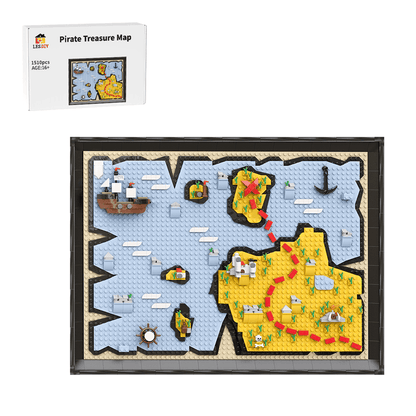 MOC - 220230  The Map - (UCS Pirates Map) Klemmbausteine - LesDiy - Klemmbausteine