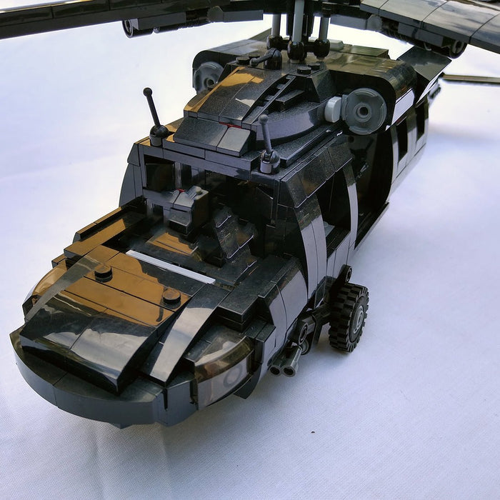 MOC - 60106 UH - 60 Black Hawk Hubschrauber Klemmbausteine - LesDiy - Klemmbausteine