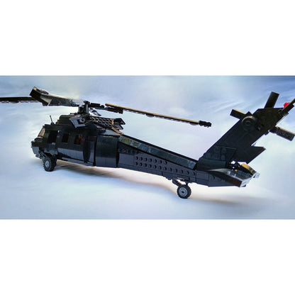 MOC - 60106 UH - 60 Black Hawk Hubschrauber Klemmbausteine - LesDiy - Klemmbausteine