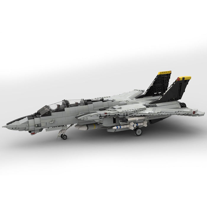 MOC - 82377 Grumman F - 14 Tomcat | 1:35 Minifig Scale Klemmbausteine - LesDiy - Klemmbausteine