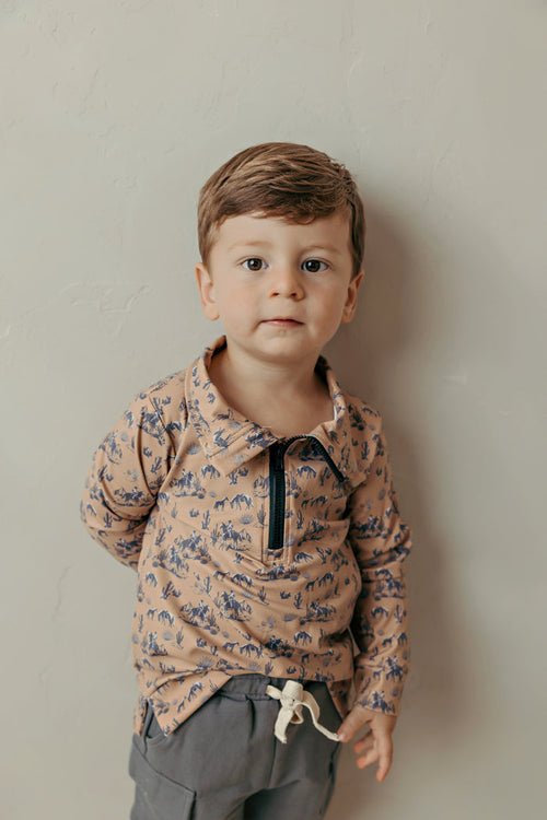 Montana Boy Quarter Zip Shirt