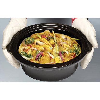 Morphy Richards 6.5L Ceramic Slow Cooker - Brushed Stainless Steel | 461013 from DID Electrical - guaranteed Irish, guaranteed quality service. (6977535443132)