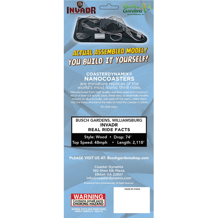Nanocoaster InvadR package back