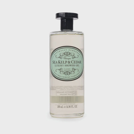 Naturally European 500ml Shower Gel  Sea Kelp & Cedar